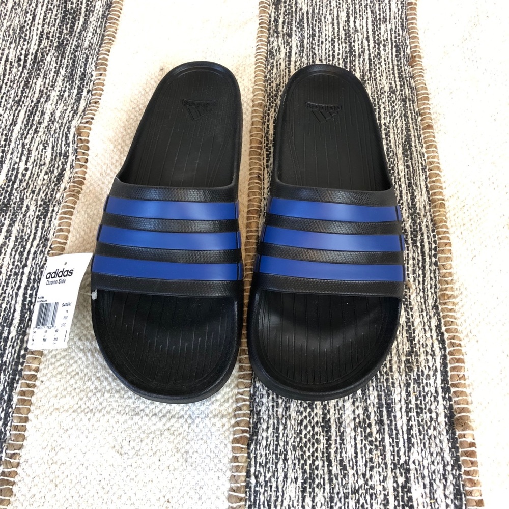 NWT Mens Adidas Duramo slides